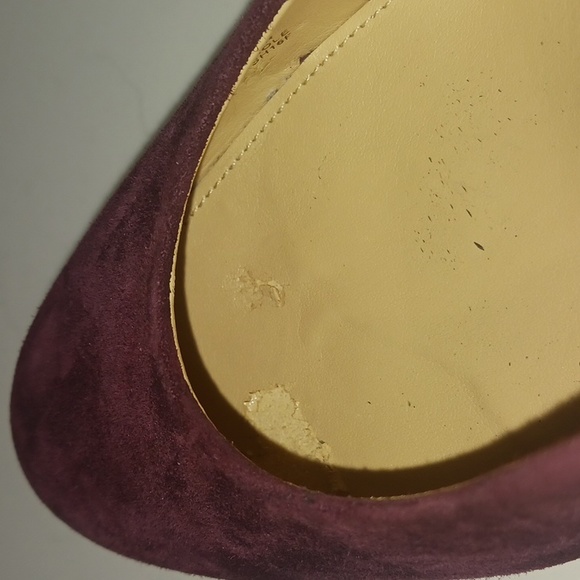 Michael Kors Maroon/Burgundy Suede Platform Heels - Picture 9 of 10